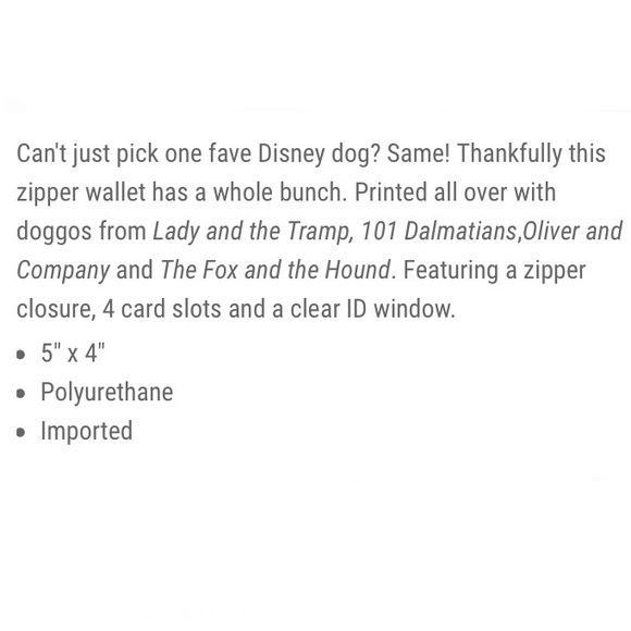 LOUNGEFLY DISNEY DOGS Zip-Around WALLET! - Picture 4 of 6